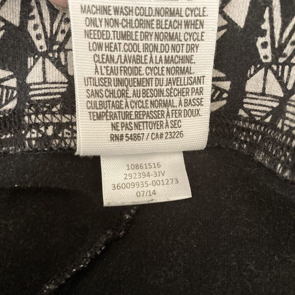 Pink by Victoria's Secret Womens Black and White Abstract Pattern Leggings Small - Picture 4 of 9